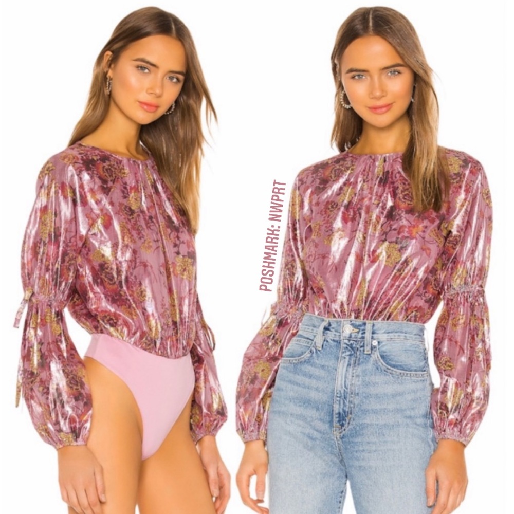 TULAROSA Emerson Magnolia Floral Bodysuit XXS XS